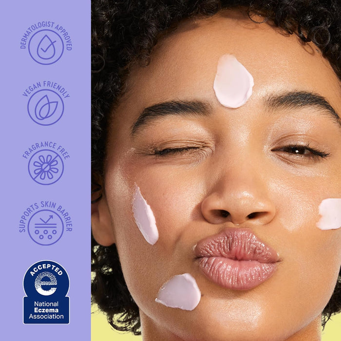 alcohol-free, fragrance-free, soap-free, non-comedogenic formulation