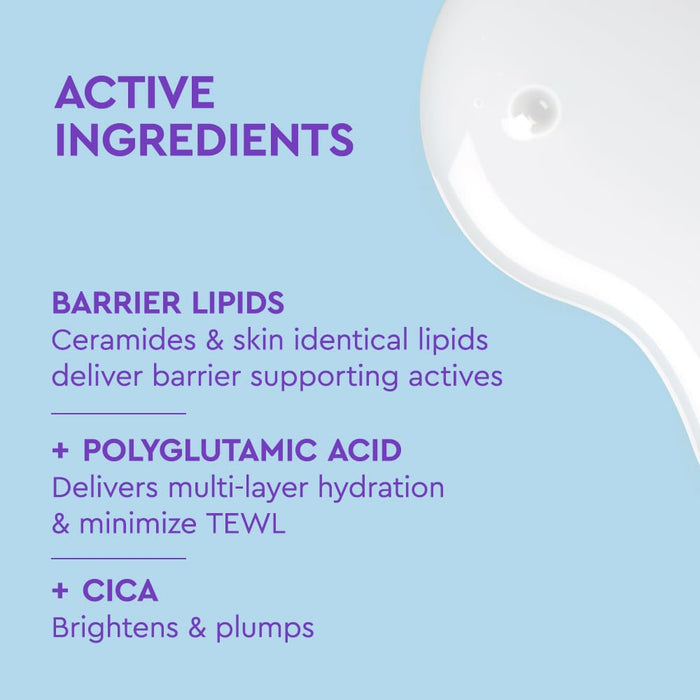 milky liquid texture that hydrates without stripping