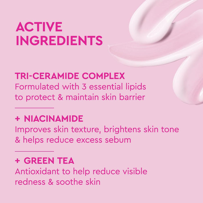 hybrid gel-cream texture that absorbs instantly with weightless hydration