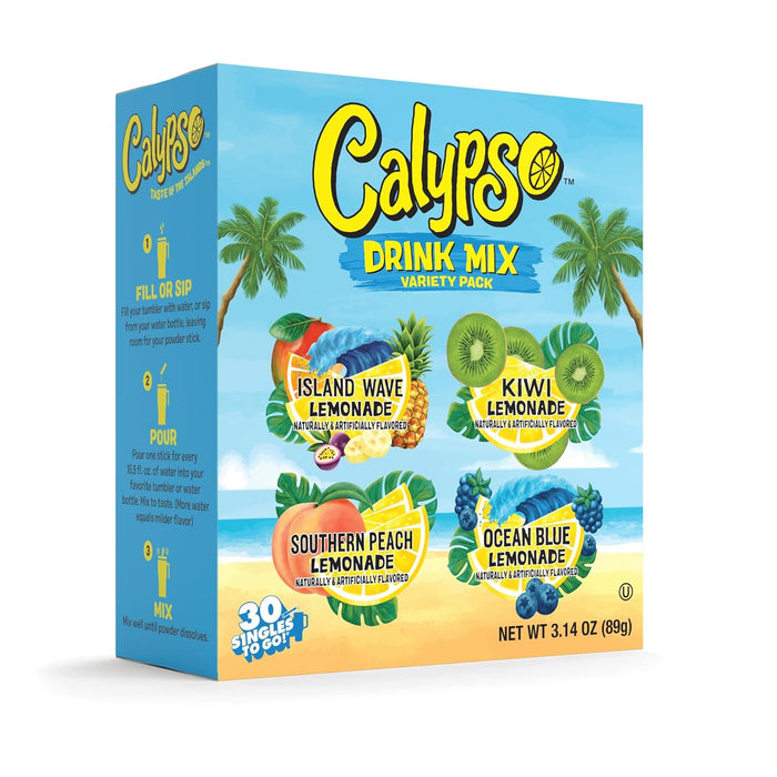 30 single-serve powdered stick packets per box for portion control and portability