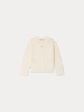 Cardigan Lianne col rond en coton biologique et cachemire