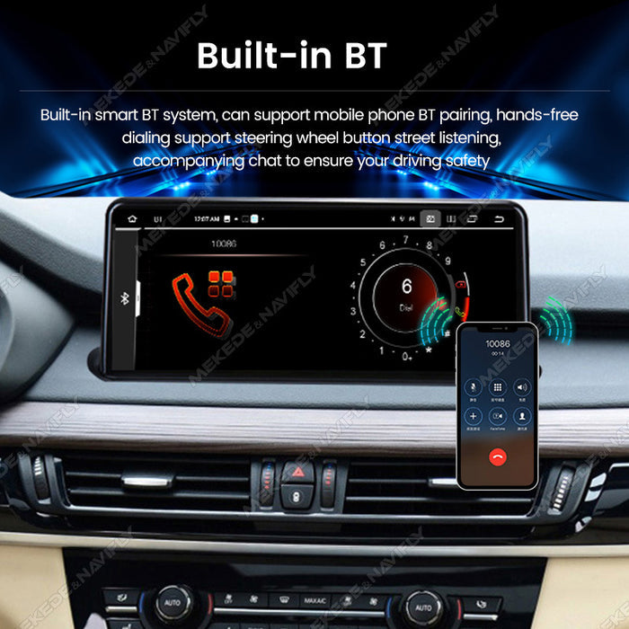 Carplay 10.25" Android GPS Navigation for BMW X5 X6 F15 F16