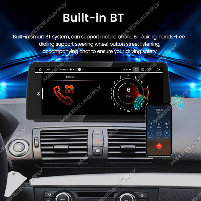 CarPlay 12.3 Inch Android Central Control for BMW 1 Series E82 E87