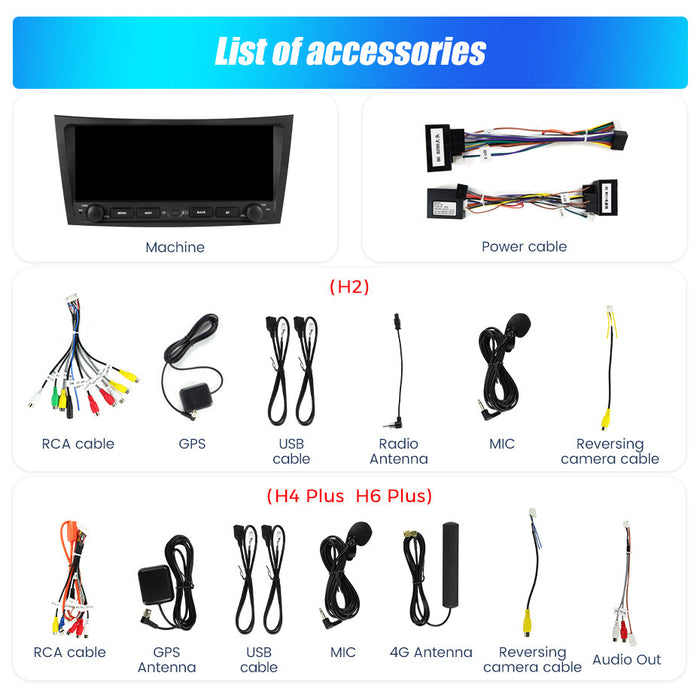 Carplay Compatible 10.25'' Android Screen for Mercedes-Benz E-Class W211 W219