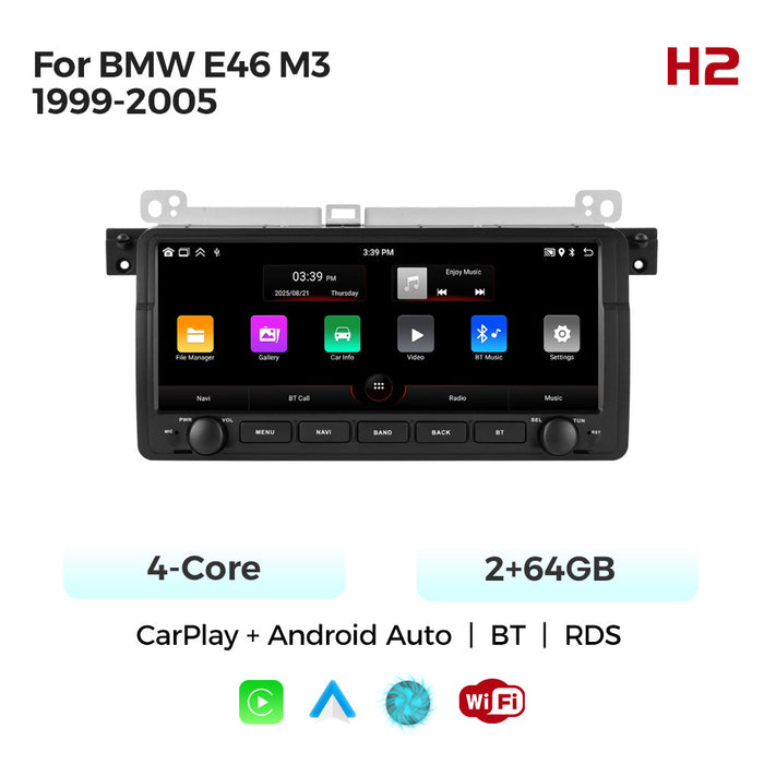CarPlay Compatible 10.25-Inch Android Navigation for BMW E46 M3 (99-06)
