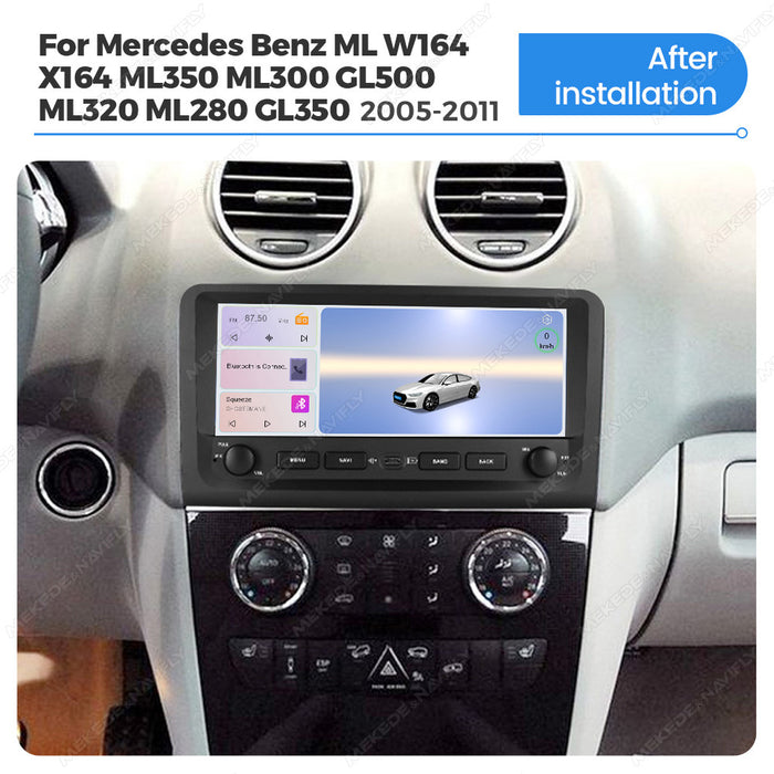 Carplay Compatible 10.25-inch Navigation Radio for Mercedes-Benz ML W164 GL X164