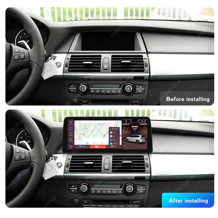 12.3-inch Compatible with BMW X5 X6 E70 E71 Android Large Screen Central Control In-Car Navigation Bluetooth CarPlay