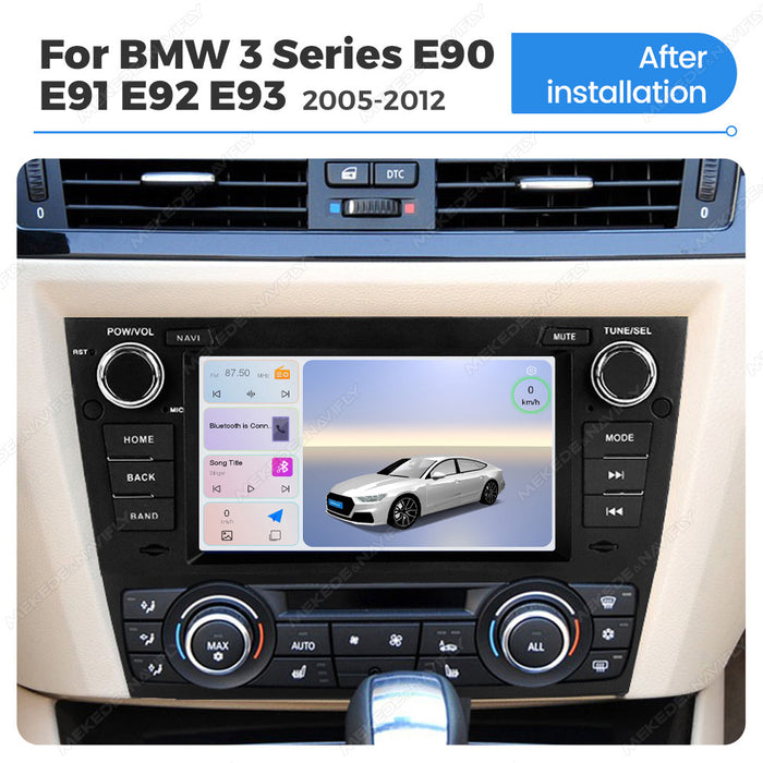 Carplay-Compatible 7-Inch Android Navigation System for BMW E90 E91 E92 E93