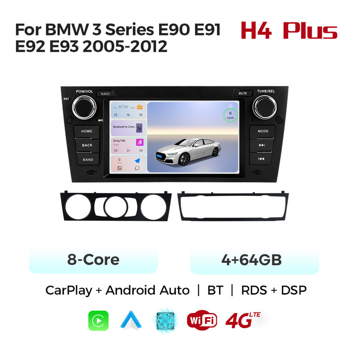 Carplay-Compatible 7-Inch Android Navigation System for BMW E90 E91 E92 E93