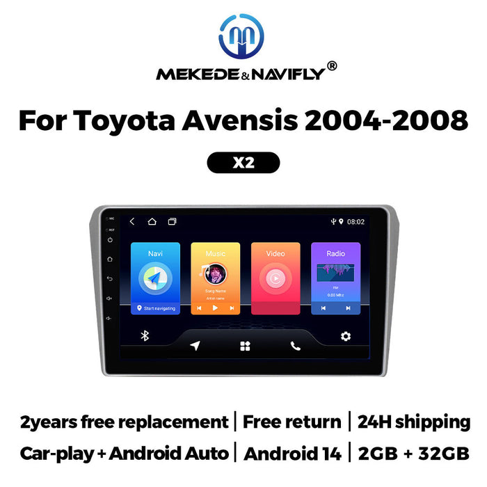 Carplay-Compatible Android GPS Navigation for Toyota Avensis 04-08