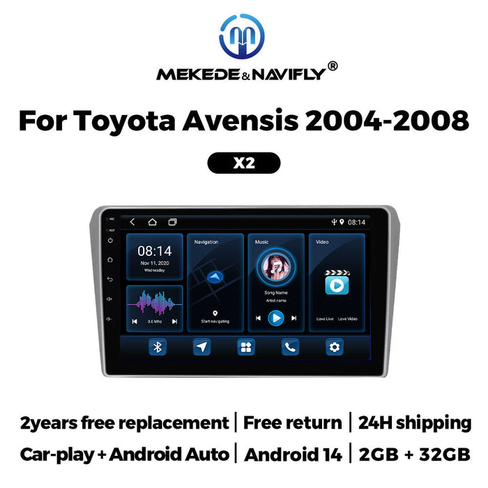 Carplay-Compatible Android GPS Navigation for Toyota Avensis 04-08
