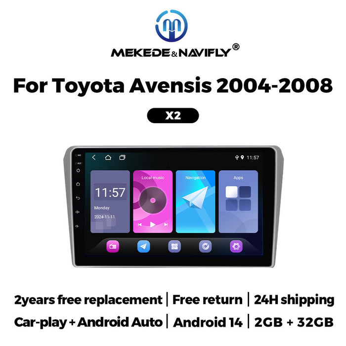 Carplay-Compatible Android GPS Navigation for Toyota Avensis 04-08
