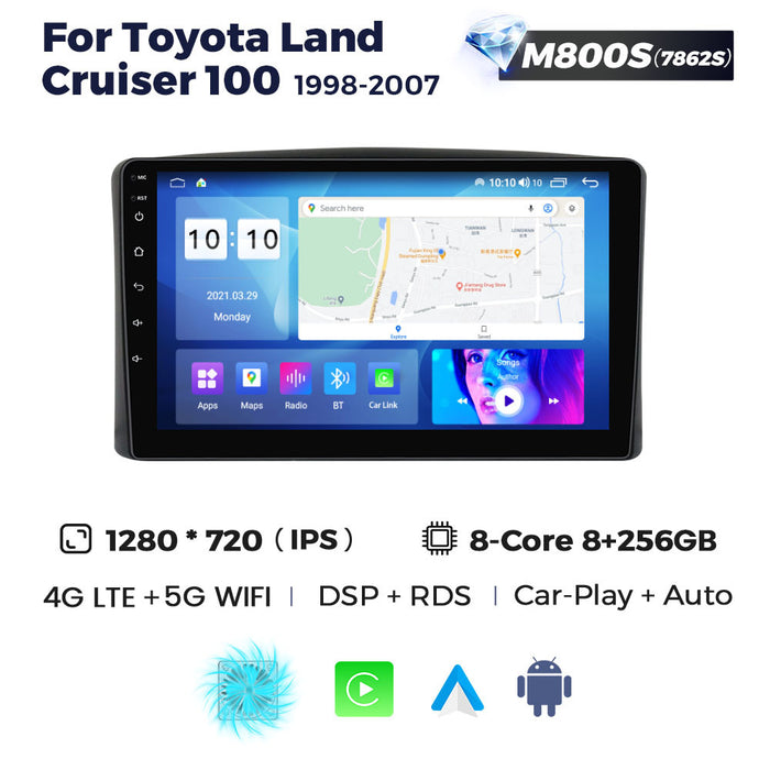 Carplay Compatible Android Large Screen for Toyota Land Cruiser 100 (1998-2007)
