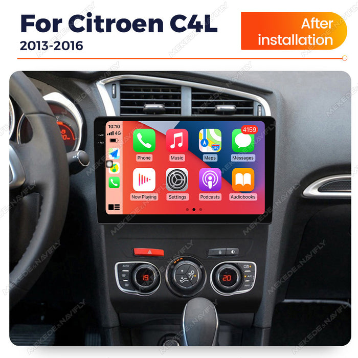 Carplay Compatible Android Large Screen Navigation for Citroen C4L (2013-2016)