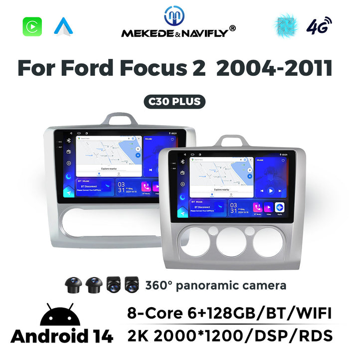 Carplay Compatible Android Large Screen Navigation for Ford Focus 04-11