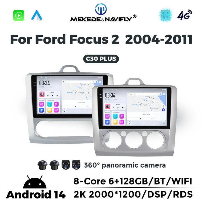 Carplay Compatible Android Large Screen Navigation for Ford Focus 04-11