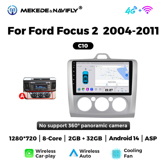 Carplay Compatible Android Large Screen Navigation for Ford Focus 04-11