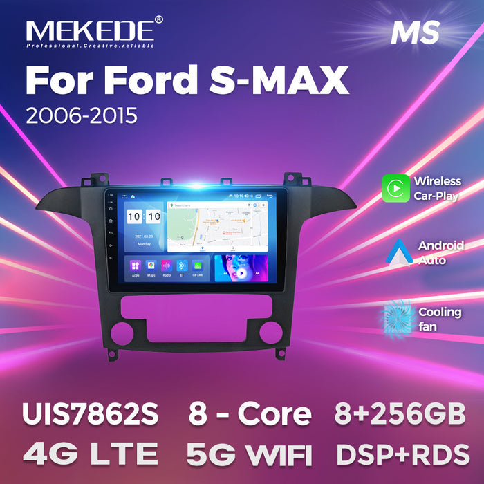 Carplay Compatible Android Large Screen Navigation for Ford S-MAX 2006-2015