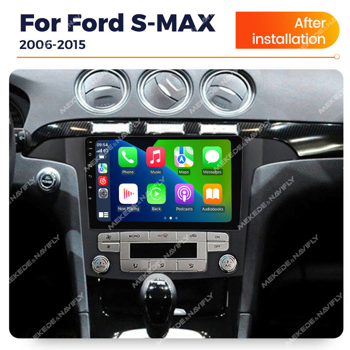 Carplay Compatible Android Large Screen Navigation for Ford S-MAX 2006-2015