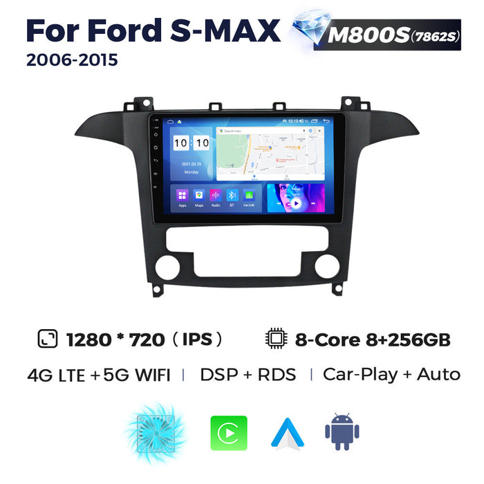 Carplay Compatible Android Large Screen Navigation for Ford S-MAX 2006-2015