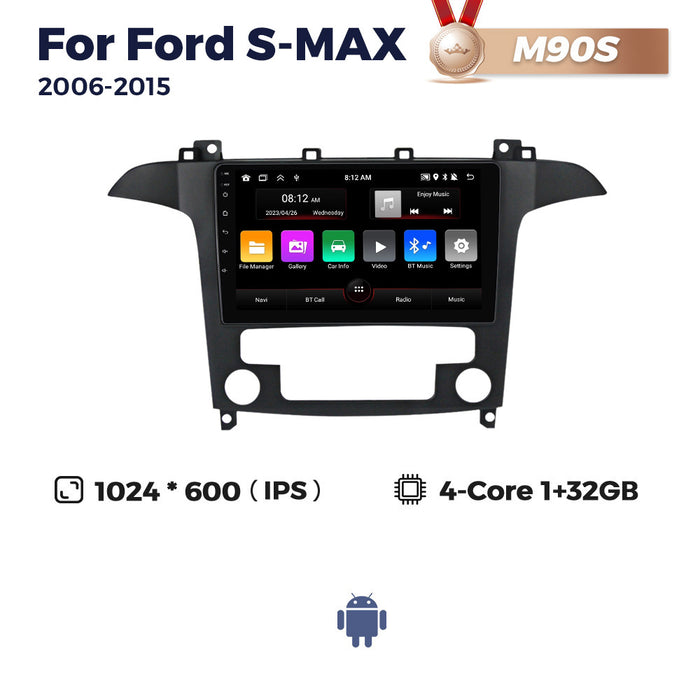 Carplay Compatible Android Large Screen Navigation for Ford S-MAX 2006-2015