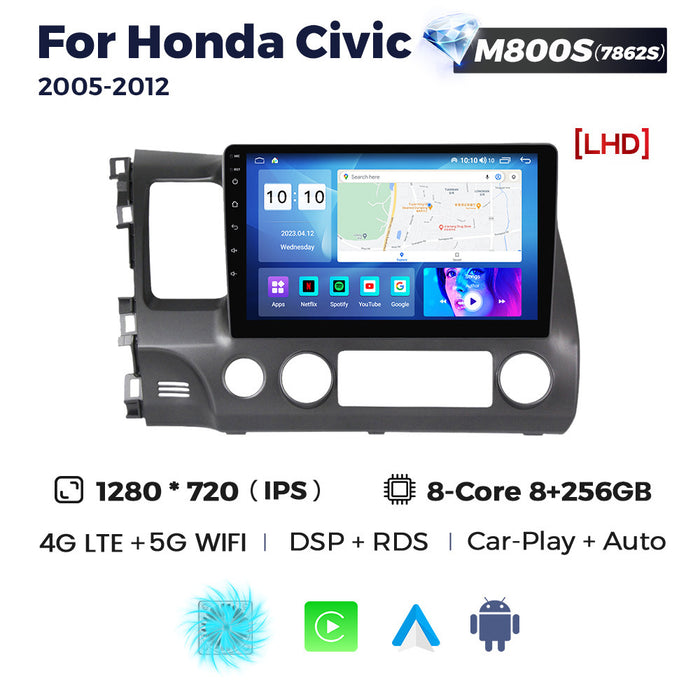 CarPlay Compatible Android Large Screen Navigation for Honda Civic 05-12