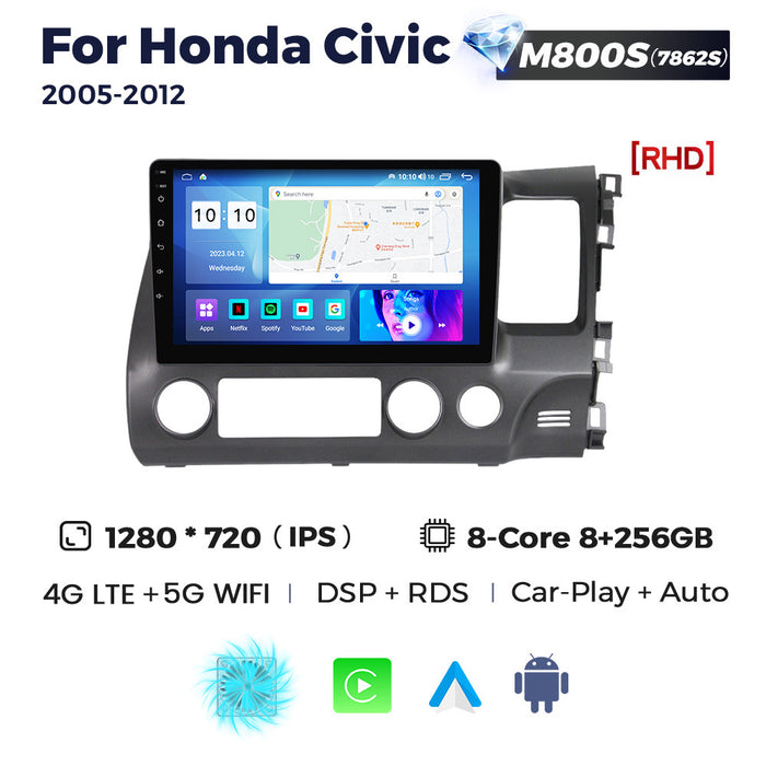 CarPlay Compatible Android Large Screen Navigation for Honda Civic 05-12