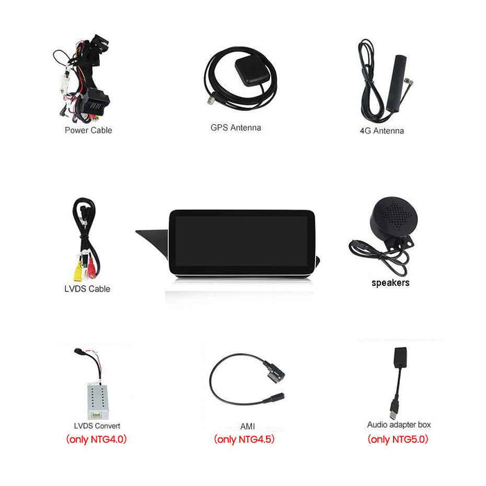 Applicable to Mercedes-Benz E-Class W212 E200 E300 2009-2015 Android large screen central control car navigation Bluetooth
