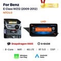 Applicable to Mercedes-Benz E-Class W212 E200 E300 2009-2015 Android large screen central control car navigation Bluetooth