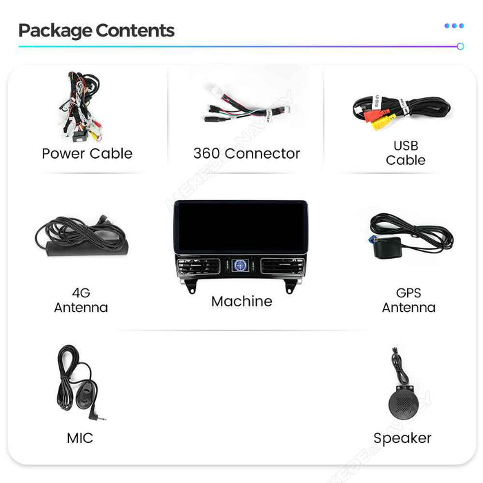 Compatible with Mercedes-Benz GL/ML W166 2012-2015 Android large screen central control in-car navigation with Bluetooth CarPlay