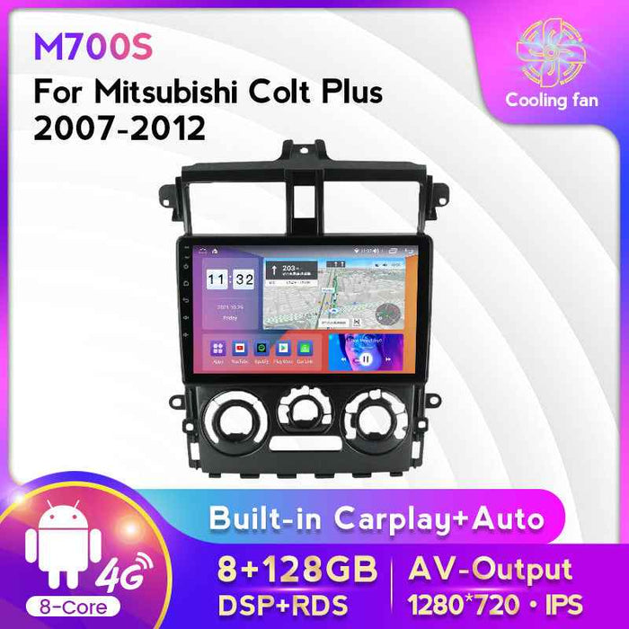 Compatible with Mitsubishi Colt Plus 07-12 models, modified Android large-screen central control in-car navigation screen 8+128GB