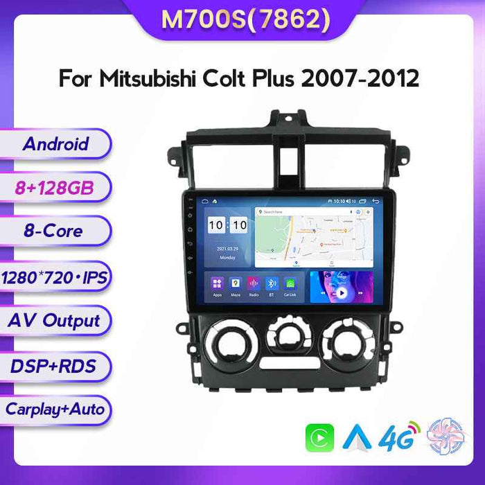 Compatible with Mitsubishi Colt Plus 07-12 models, modified Android large-screen central control in-car navigation screen 8+128GB
