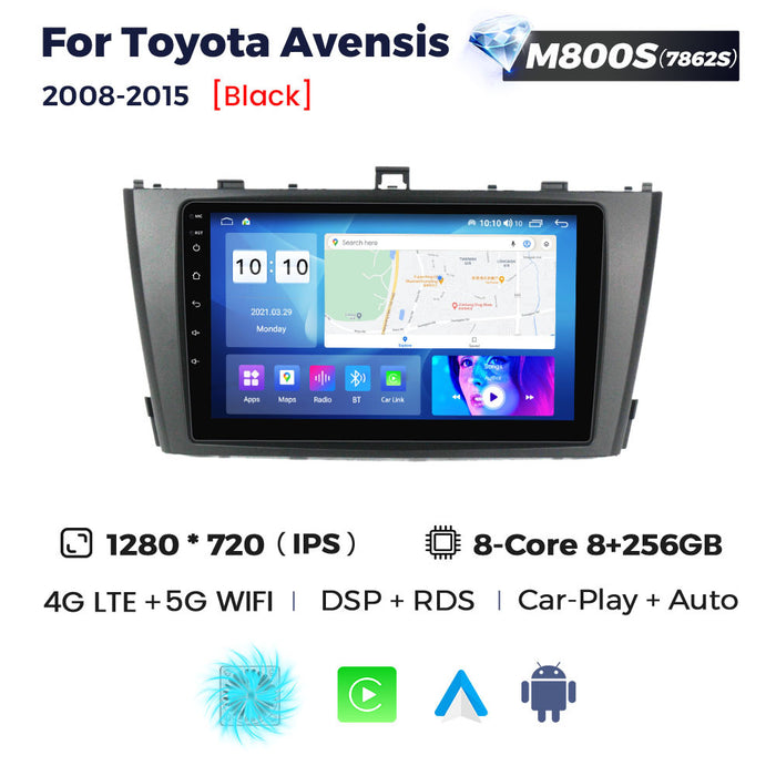 CarPlay Compatible Android Large Screen Navigation for Toyota Avensis 2008-2015