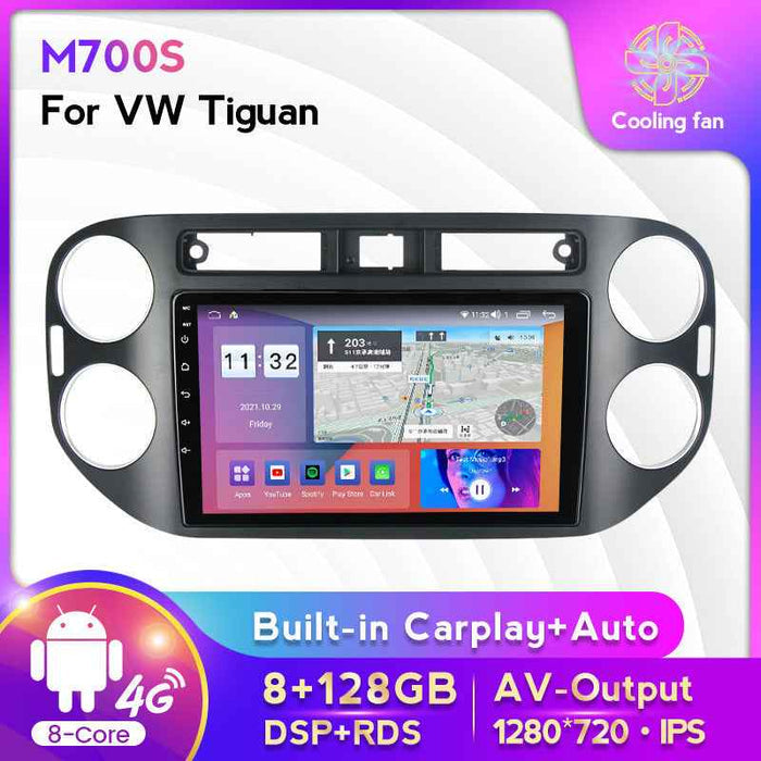 Suitable for Volkswagen Tiguan 14-16 Android large-screen central control car navigation screen 128G