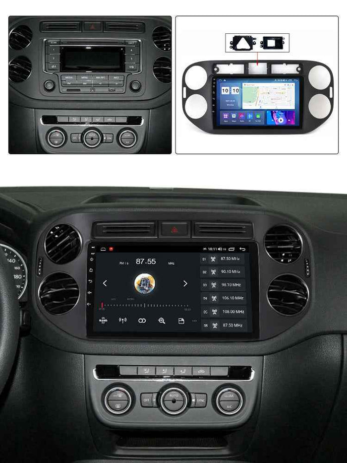 Suitable for Volkswagen Tiguan 14-16 Android large-screen central control car navigation screen 128G