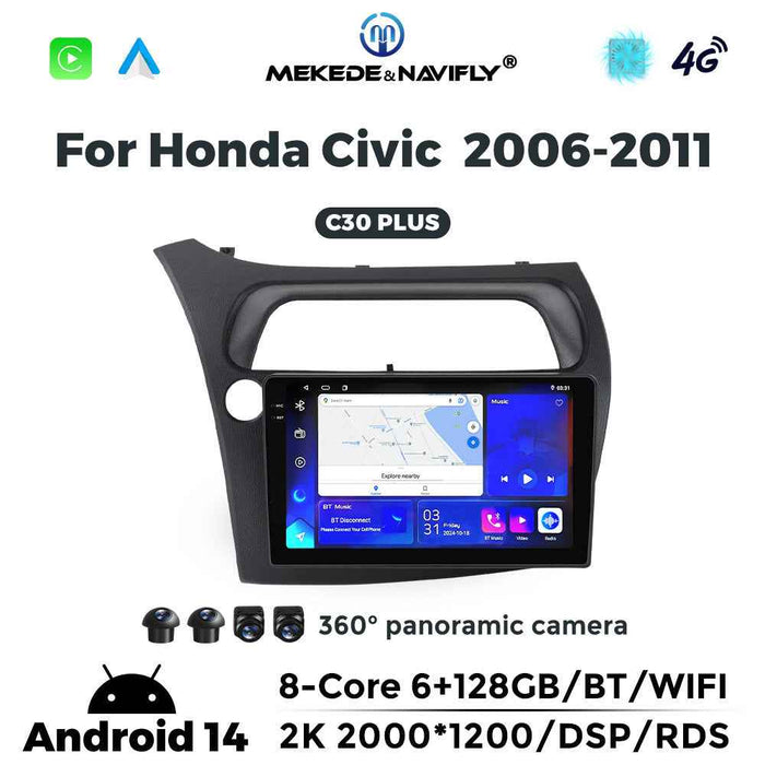 Applicable to Honda Civic 06-11 Android large screen central control car navigation radio screen