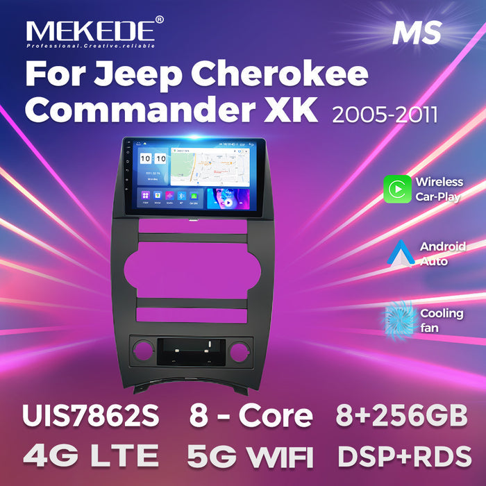Carplay Compatible Android Navigation for Jeep Cherokee Commander XK 05-11