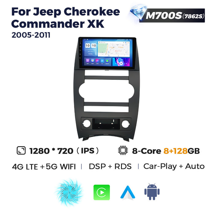 Carplay Compatible Android Navigation for Jeep Cherokee Commander XK 05-11