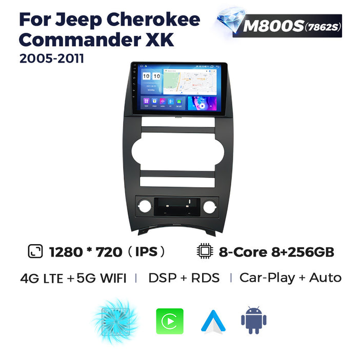 Carplay Compatible Android Navigation for Jeep Cherokee Commander XK 05-11