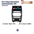 Carplay Compatible Android Navigation for Jeep Cherokee Commander XK 05-11