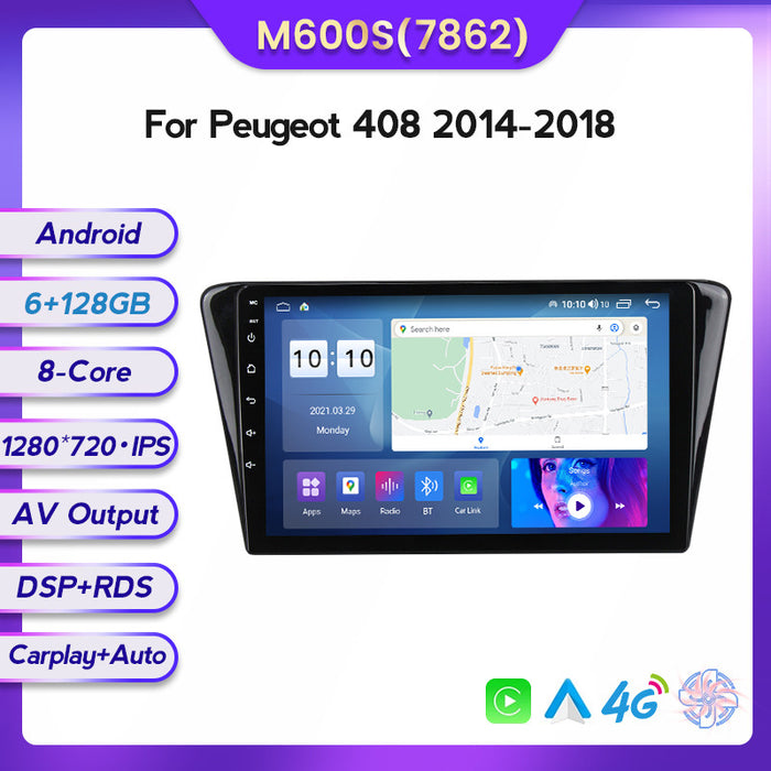 Carplay Compatible Android Navigation for Peugeot 408 (2014-2018)