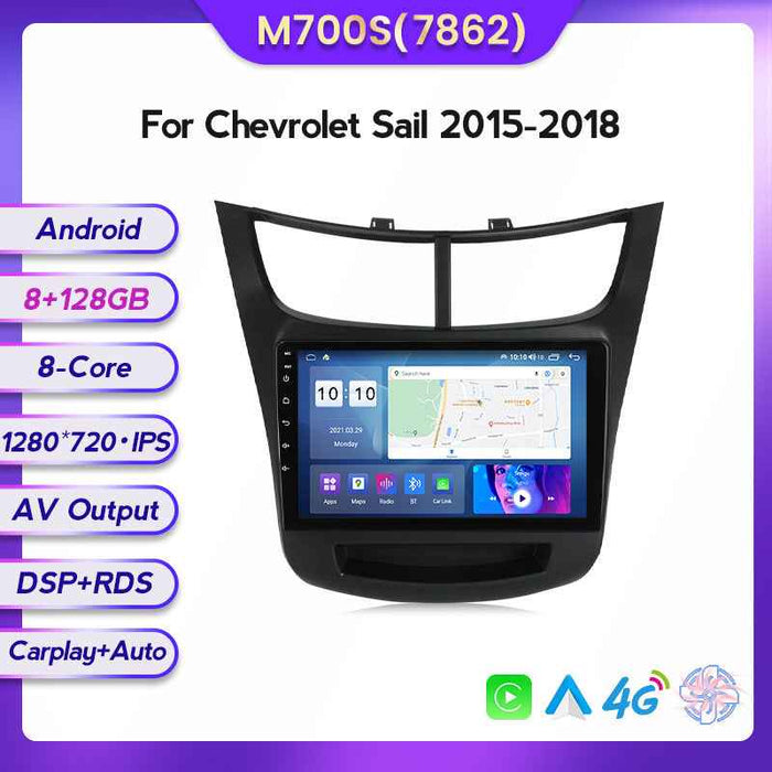 Suitable for Chevrolet Sail Sail 15-18 Android large screen central control car navigation screen 8 + 128G