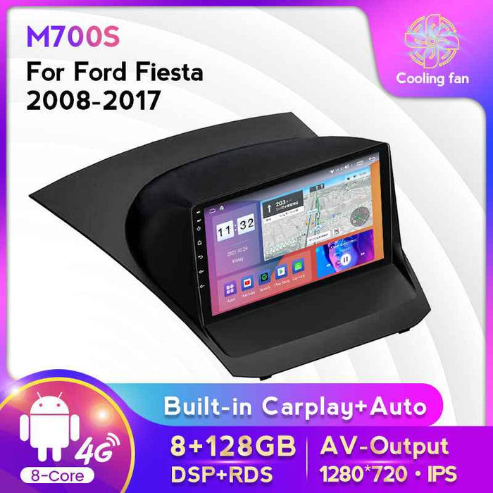Suitable for Ford Fiesta Fiesta 08-17 Android large screen central control car navigation screen 8 + 128