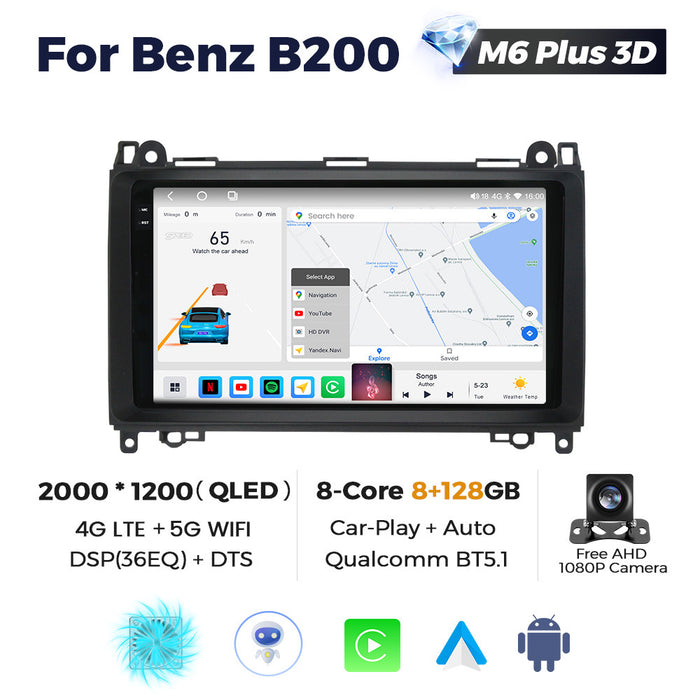 Carplay Compatible Android Navigation Screen for Mercedes-Benz B200 (05-12)