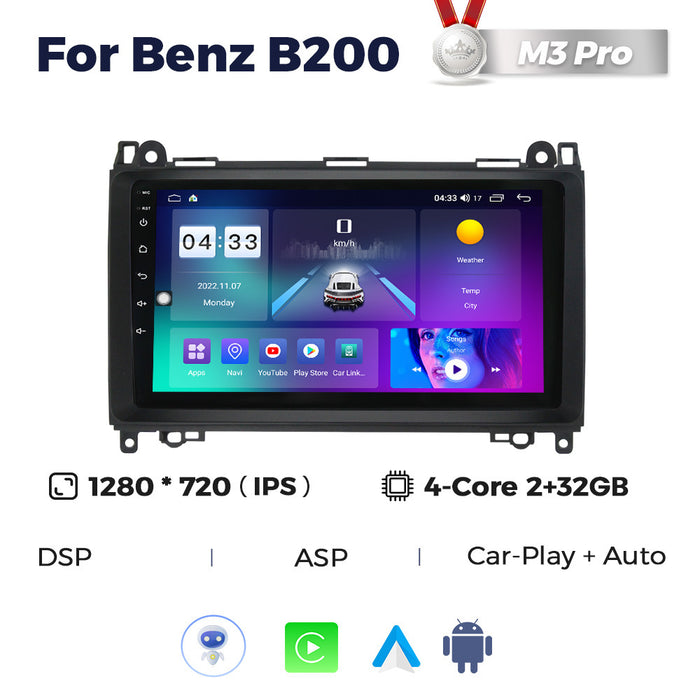 Carplay Compatible Android Navigation Screen for Mercedes-Benz B200 (05-12)