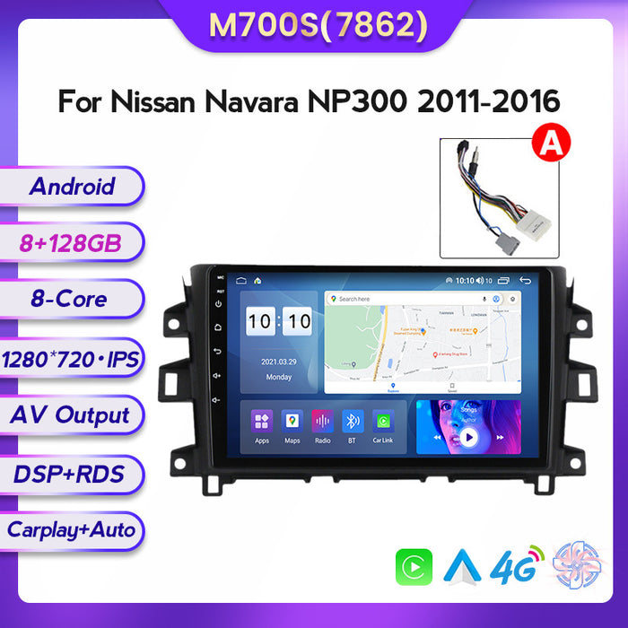 Carplay-Compatible Android Navigation Screen for Nissan Navarra NP300 (11-16)
