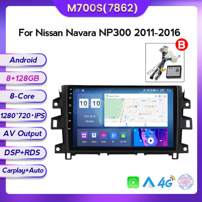Carplay-Compatible Android Navigation Screen for Nissan Navarra NP300 (11-16)