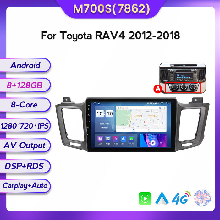 CarPlay-Compatible Android Navigation Screen for Toyota RAV4 (12-18)