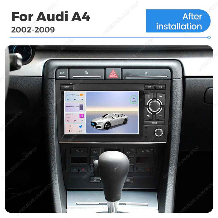 Applicable to Audi A4 02-08 unilateral button Android large screen central control navigation Bluetooth radio special machine