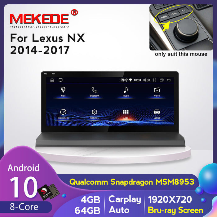 CarPlay Compatible Android Navigation System for Lexus NX (14-17)